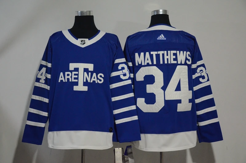 Все сшитые мужские трикотажные изделия Toronto Auston Matthews John Tavares Mitchell Marner - Цвет: as photo