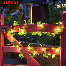 

20/50/100 LEDs Solar Led Light Outdoor String Lights Leaf Fairy Garland Christmas Waterproof Solar Lights for Garden Decoration