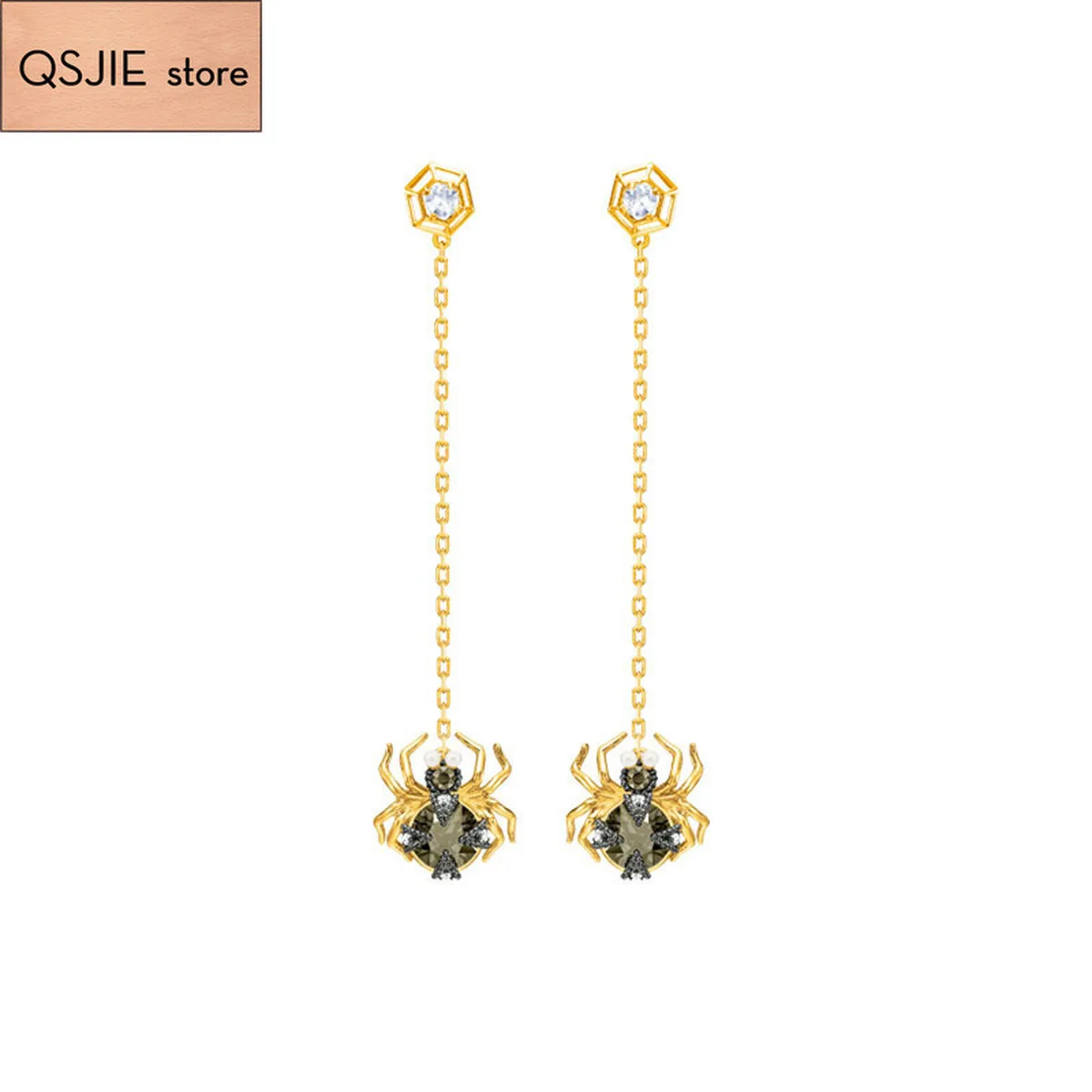 Высокое качество Swa магнетизм разведка мечта паук нежный женские оригинальные серьги