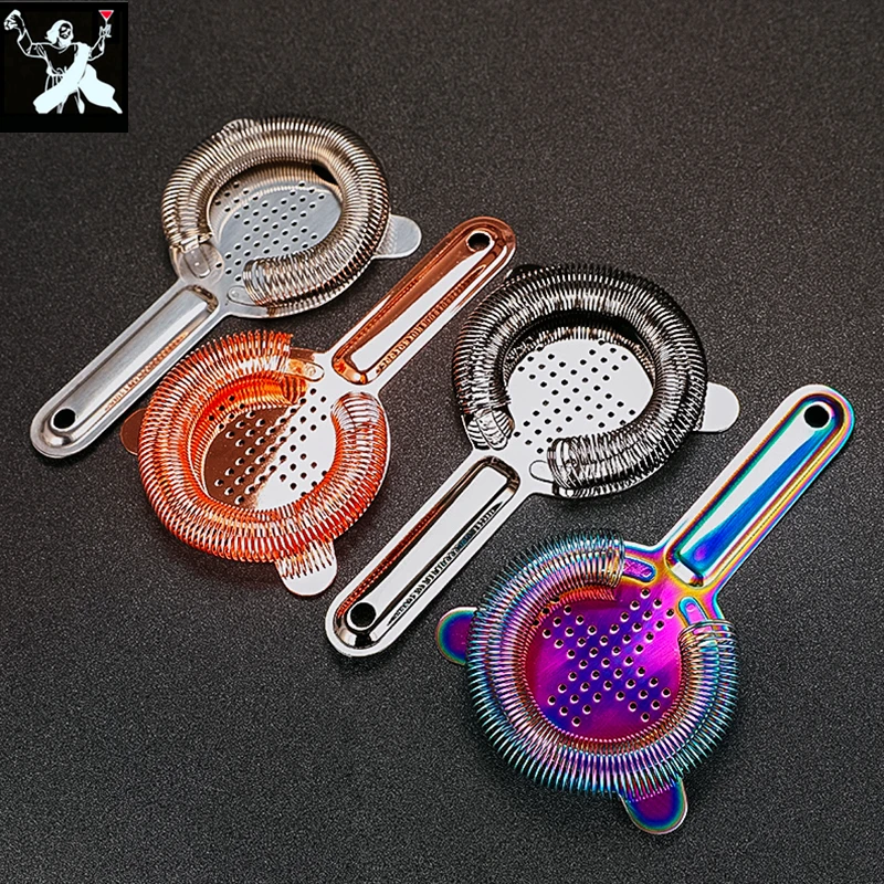 

Cross Shape Cocktail Strainer Baron Blender Filter Spring 304 Stainless Steel Bartender Cocktail Strainers Bar Tools