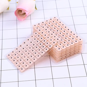 

600 Counts Disposable Ear Press Seeds Acupuncture Vaccaria Plaster Bean Massagee Multi-Condition Ear Seed Acupressure Kit