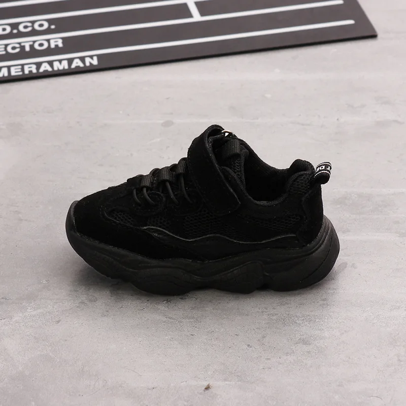 8502 black Новинка; детская спортивная обувь из натуральной кожи для мальчиков и девочек; дышащая обувь для бега; детская обувь с высоким берцем; легкая мягкая обувь из ЭВА - Цвет: 8502 black