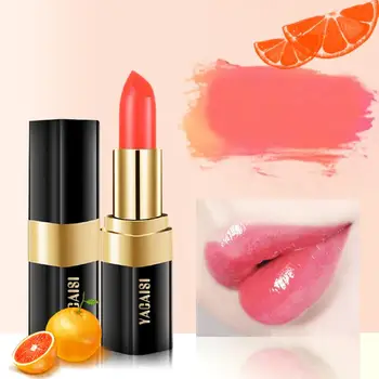 

1PC Moisture Lip Balm Long-Lasting Red Needle Blood Orange Lipstick Color Changing Long Lasting Lipstick Anti Aging TSLM2