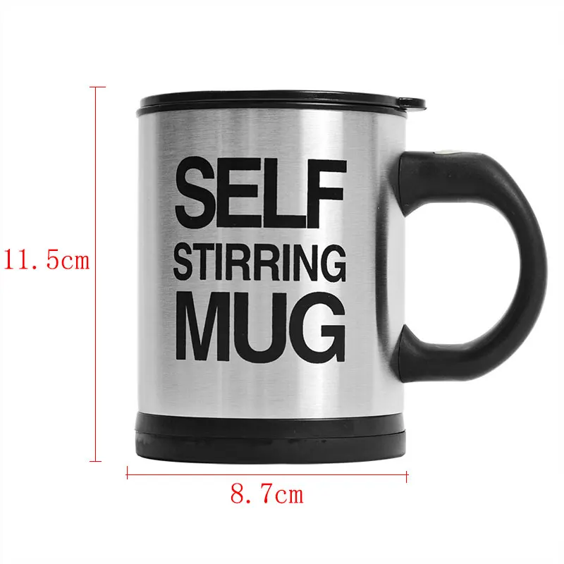  400ml Mugs Automatic Electric Lazy Self Stirring Coffee Milk Mug Cup Mixing Mug Smart Stainless Ste