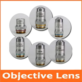

4X 10X 20X 40X 60X 100X 195 Biomicroscope Achromatic Lab Laboratory Bio-Microscope Biological Microscope Objective Lens 20.2mm