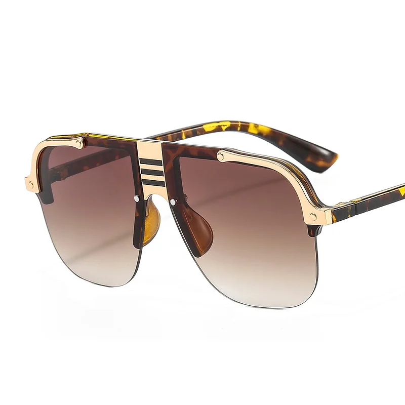 ZLY-2021-New-Fashion-Sunglasses-Women-Men-Shield-Gradients-Lens-Metal ...