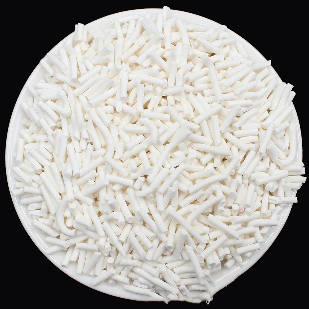 white 100g/lot 7mm Long Hot Clay Sprinkles for Crafts Fimo Polymer Clay Fake Cake Sprinkles Decoration Slime Material Accessories DIY - Цвет: white