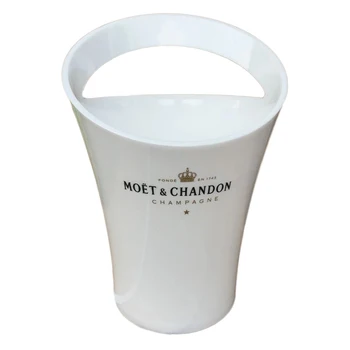 

New Fashion 3L Acrylic White Ice Buckets Wine Coolers Wine Holder for Moet Chandon Red Wine Beer Party Bucket