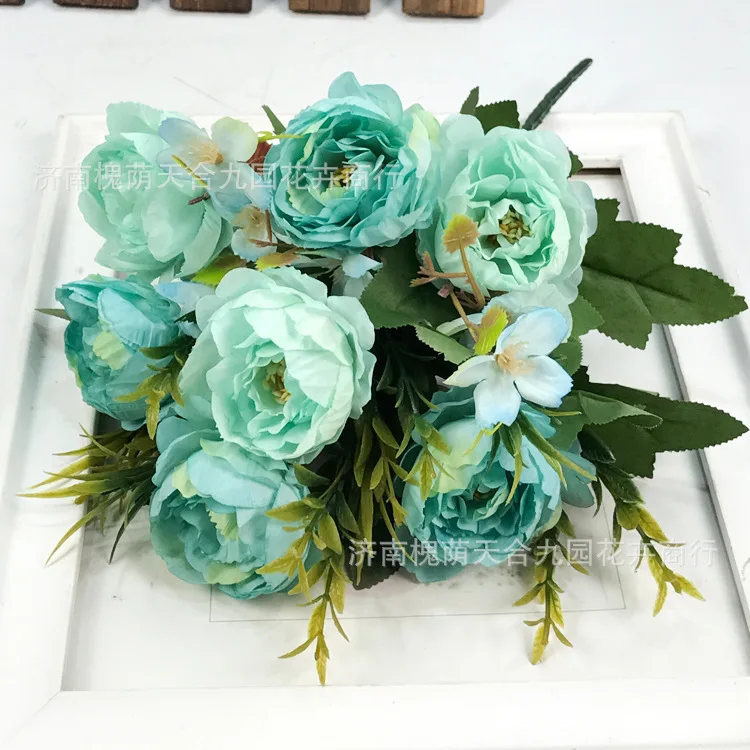 7 Heads Artificial Silk Flower Oil Painting Peonies Artificial Flowers Wholesale Wedding Home Decoration Fake Flowers Artificial Dried Flowers Aliexpress