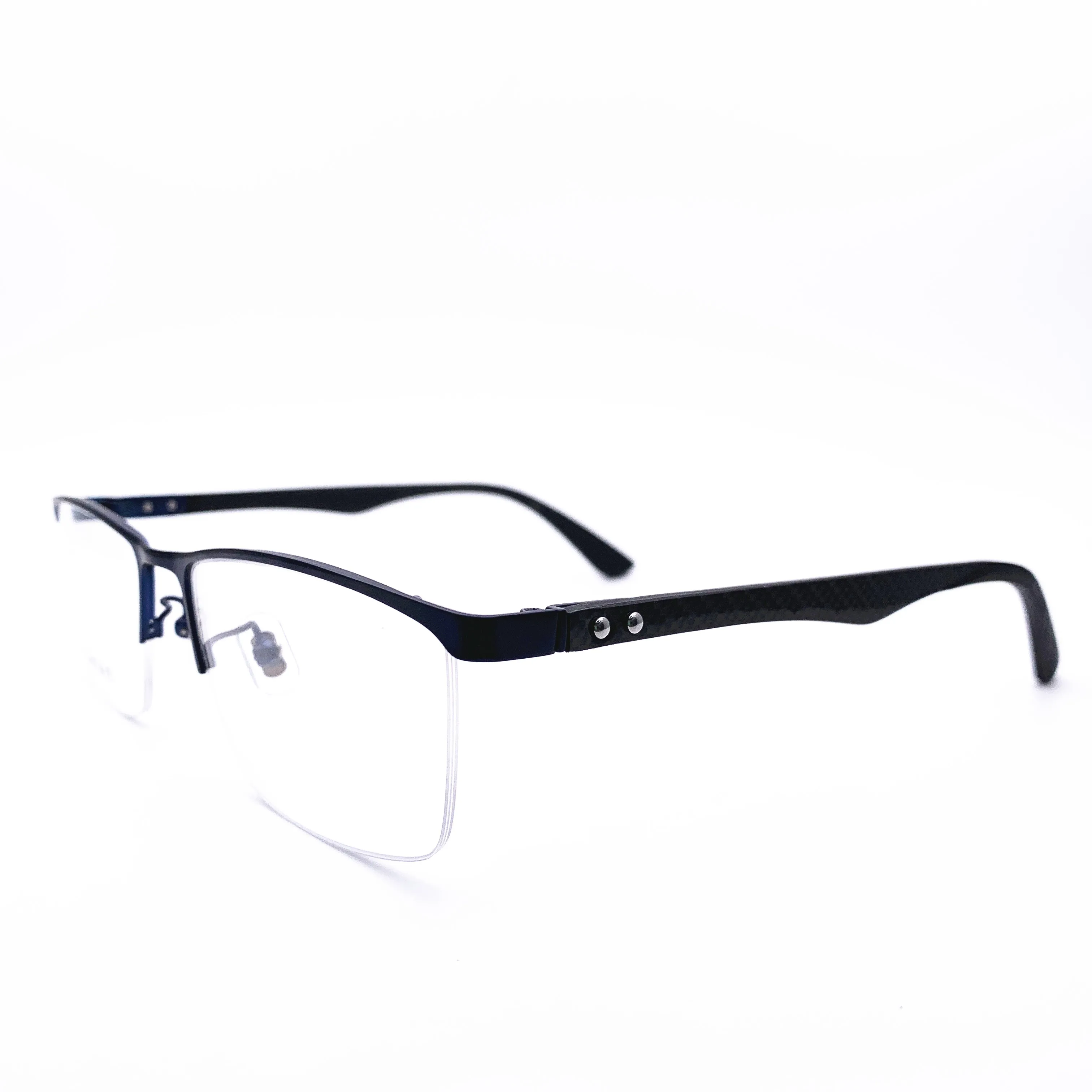 Belight оптический титан с углеродным волокном Половина без оправы для мужчин по рецепту очки оправа TB19054