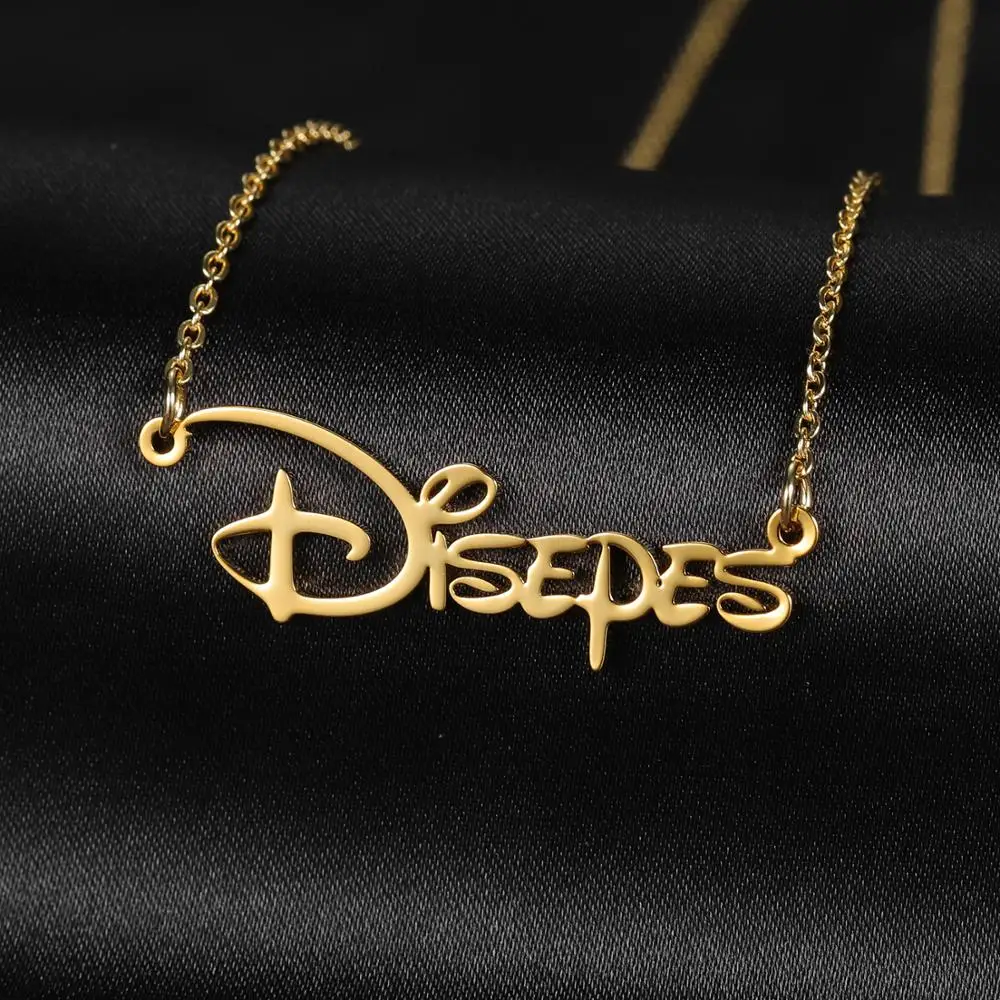 New Custom Name Pendant Necklace Stainless Steel Personalized Name Necklaces Nameplate Fashion Jewelry for Women Christmas Gift