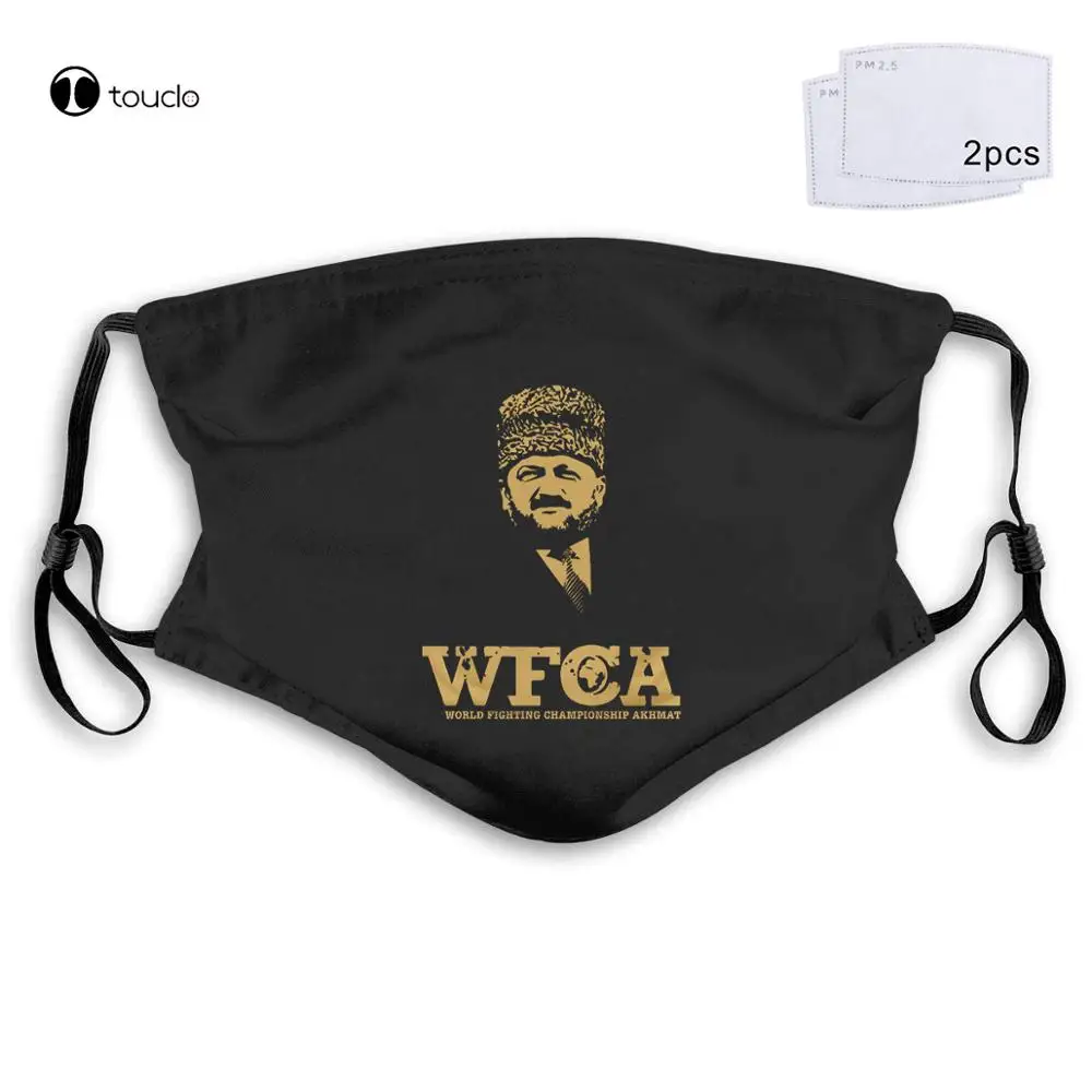 

Chechnya Wfca Akhmat Fight Club Face Mask Filter Pocket Cloth Reusable Washable