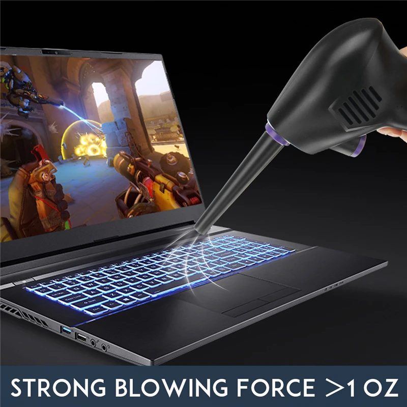 45000RPM Wireless Dust Blowing Gun Compressed Air Duster Blower Cleaning Tool for Home Office Car Computer Keyboard Carpet