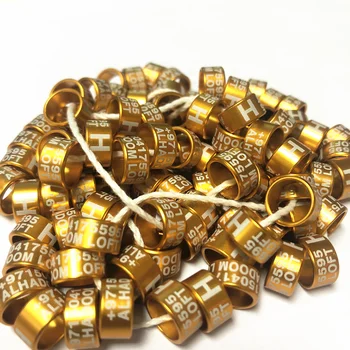 

100pc 2-16mm latest top quality aluminium pigeon leg band pigeon rings