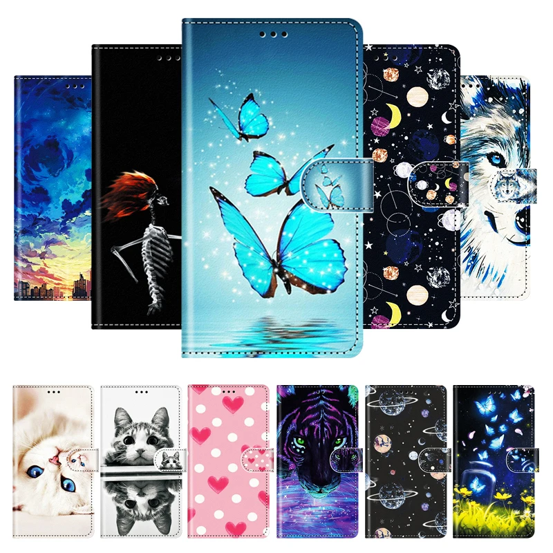 Luxury Leather Case For Moto G Power 2021 G9 Play E7 Plus G30 G10 E4 Cover Protect Flip Phone Case For Motolora G Play 2021 Etui