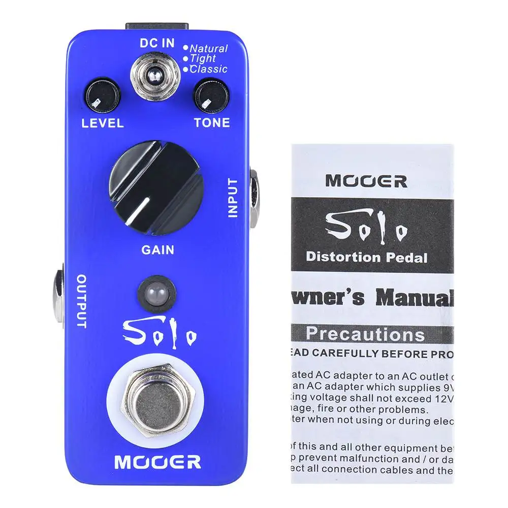 MOOER MDS5 гитарная педаль SOLO гитара с эффектом искажения педаль эффектов 3 режима работы с высоким коэффициентом усиления настоящий обход металлический корпус для гитары запчасти