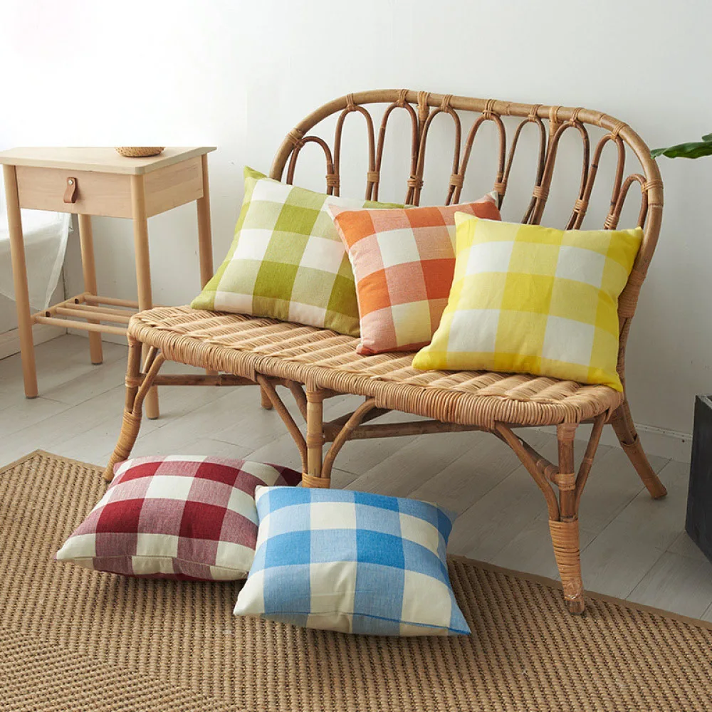 

Linen Cushion Cover 40x40 Decorative Pillow Cover For Living room Sofa Home Decor Pillow Case Geometric Cushion Cover 50x50