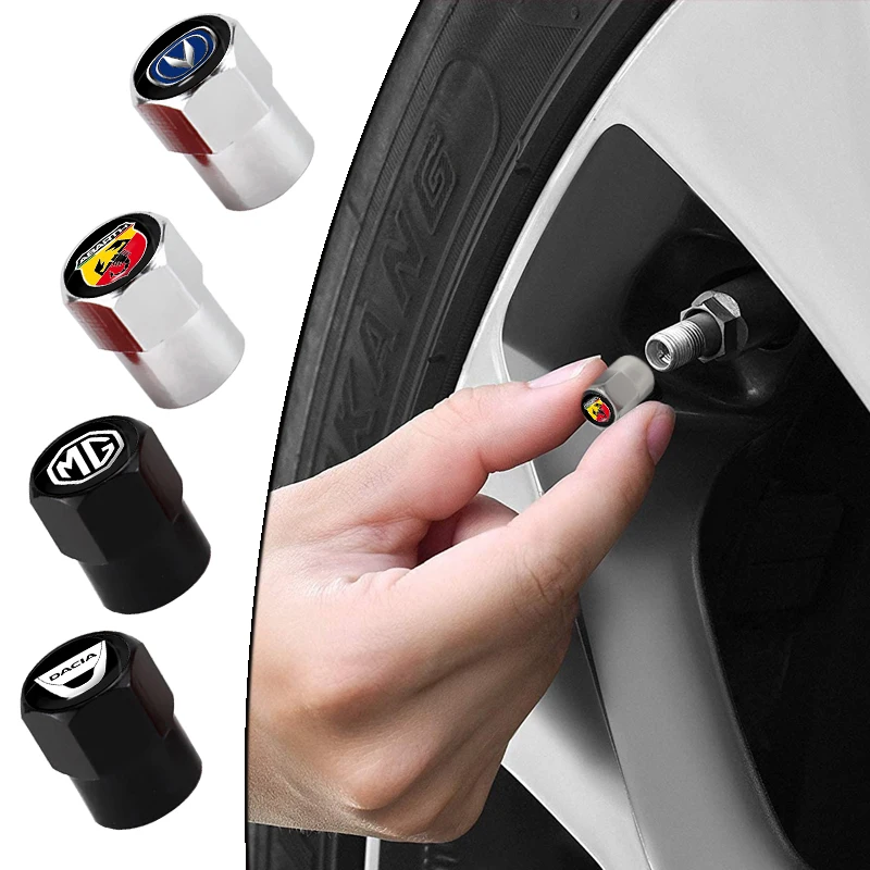 4pcs Brand New Car Tire Aluminum Alloy Hexagon Valve Cap for Toyota Yaris Hilux Corolla Prius Avensis Emblem Chr Car Accessories