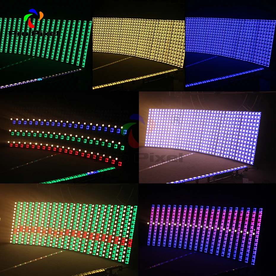 4 шт., 14*3 Вт, 2в1, настенный светодиодный светильник, индивидуальное управление, сценический светильник, 56 шт., 5050 RGB, пиксельный бар, светильник для пейзажа и церкви
