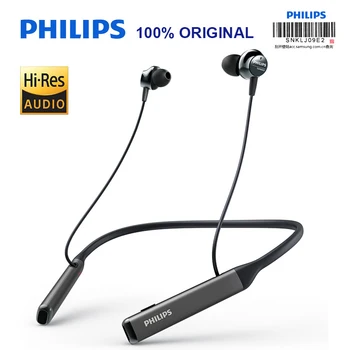 

Philips TAPN505 High Resolution Wireless Bluetooth Neckband Headset Active ANC Noise Cancelling HiFi Headphone for IOS/Android
