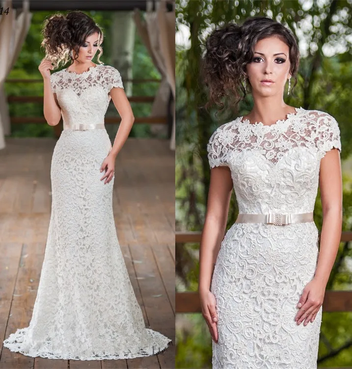 Best Price Wit merk jurk mermaid vintage kant trouwjurk met mouwen 2015 bruidsjurk jurk bruiloft vestidos de casamento A27 Best Price Wit merk jurk mermaid vintage kant trouwjurk met mouwen 2015 bruidsjurk jurk bruiloft vestidos de casamento A27