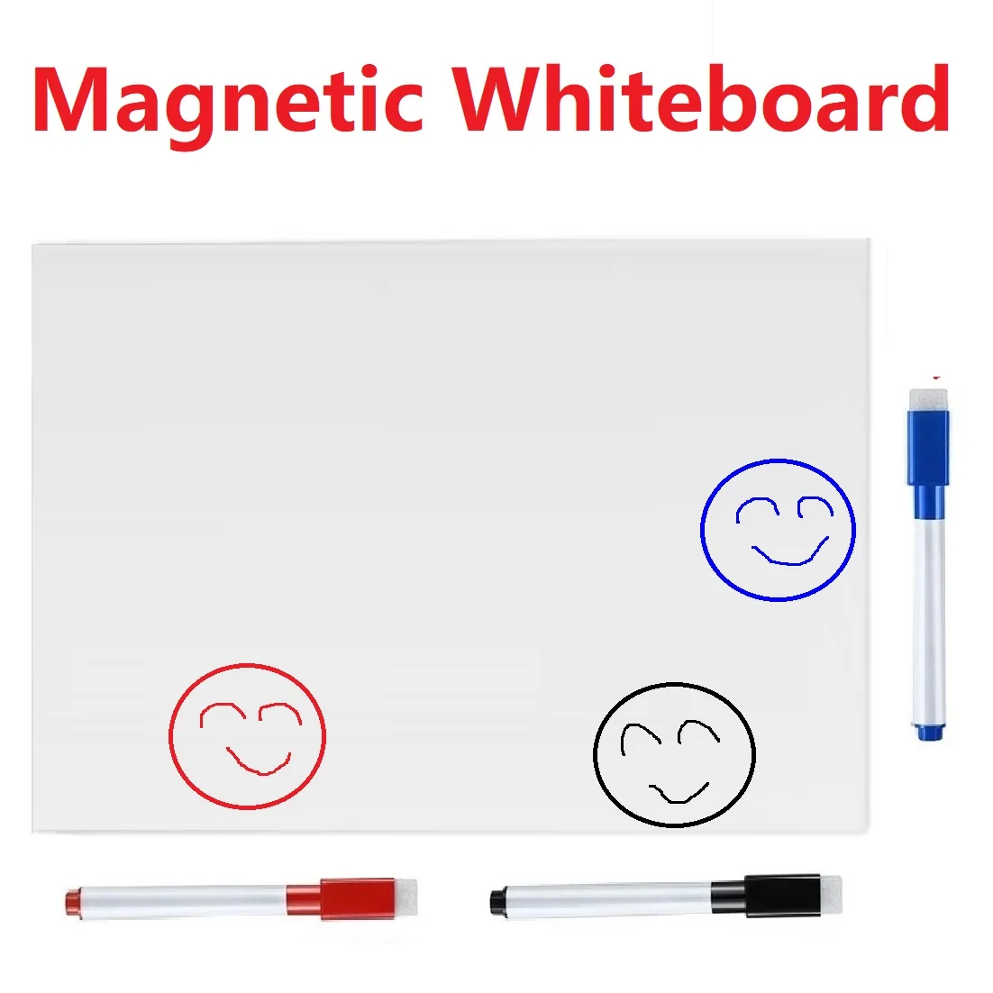 

Dry-erase Magnetic Whiteboard Sheet for Fridge Sticker Refrigerator Magnets White Board Markers Eraser Week Planner Organizer
