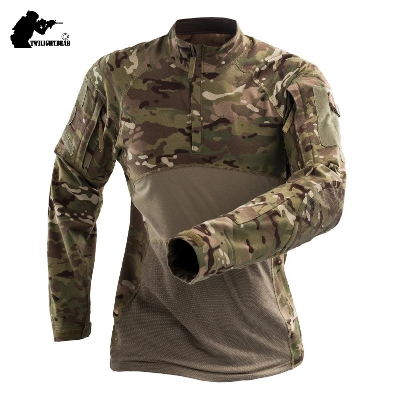 

Военные мужские тактические рубашки с длинным рукавом, хлопковая камуфляжная рубашка с лягушкой, Мужская одежда, для страйкбола, тренировок рубашки 3XL AF112