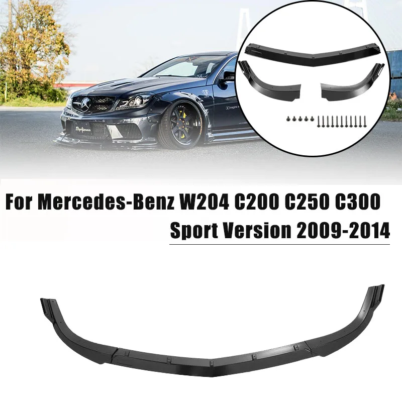 Car Front Bumper Lip Spoiler Protector for Mercedes Benz W204 C200 C250