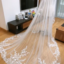 Новая одежда для маленькой девочки 2, Слои крышка уход за кожей лица Фата 1 м 3 м белый/цвета слоновой кости Свадебная Фата Мантилья Свадебные аксессуары Veu De Noiva EE006