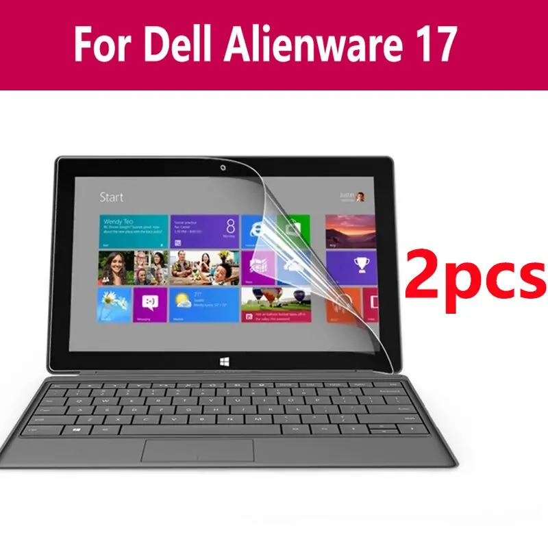 

A Set 2x Films +2x Clean Cloths , Matted Screen Protector Film Protective Guards For Notebook Tablet For Dell Alienware 17