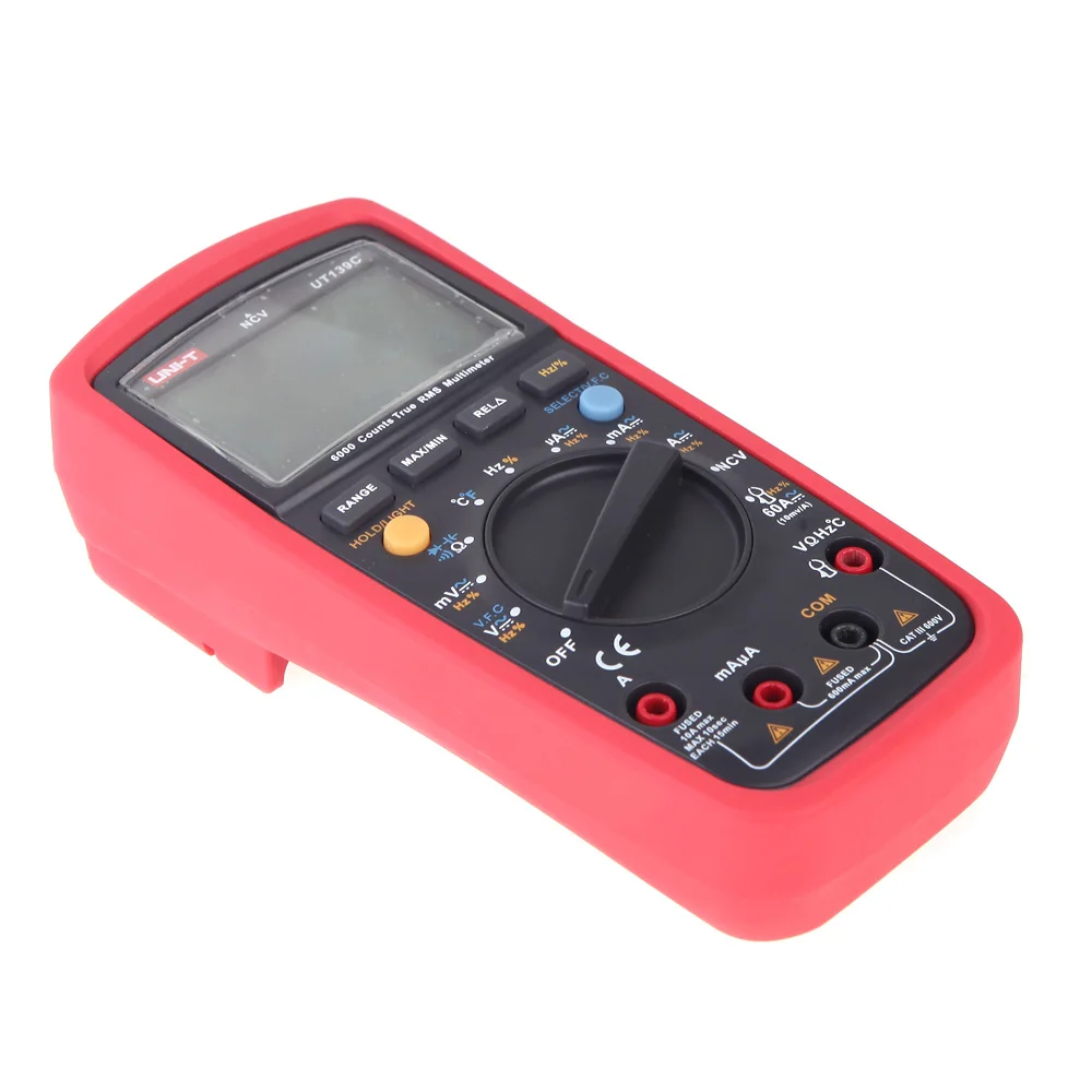 UNI-T UT139C UNIT Digital Multimeter Auto Range True RMS Meter Capacitor Tester Handheld 6000 Count Voltmeter Temperature