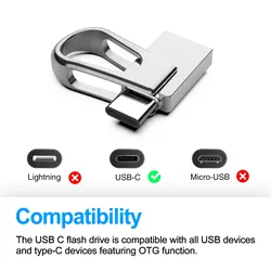 TOPESEL – clé USB type c OTG 2 en 1, USB C vs, 3.0, pour ordinateur portable, MacBook, tablette, téléphone 