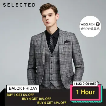 SELECTED Men's Wool Plaid Slim Fit Woolen Business Casual Blazer S|419472513
SELECTED Men's Wool Plaid Slim Fit Woolen Business Casual Blazer S|419472513