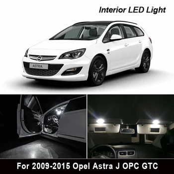 

9pcs LED Bulb Interior Reading Light Kit For Opel Accessories For Vauxhall Astra J OPC GTC Sports Tourer Hatchback (2009-2015)