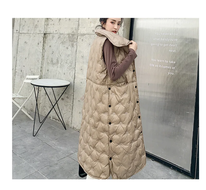 Хлопковое длинное осенне-зимнее пальто Одежда Manteau Femme Dabuwawa Тренч жилет для женщин без Рукавов корейский Tangada Vefadisa YL222