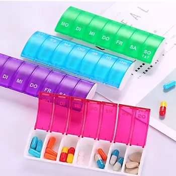

Weekly Pill Box Travel Pill Case Splitter Pill Organizer Medicine Box Cutter