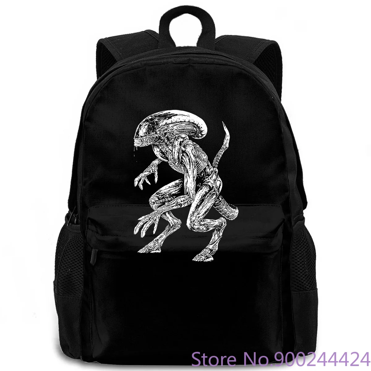 Organic Cotton Rucksack Backpack Alien Vs Predator – Gift Idea –  Dimensions: 41 x 37 cm, Bianco, Small : : Fashion