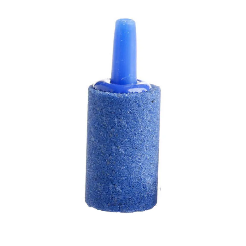 Aquarium Accessories Aquarium Air Stone Aquarium Air Stone Decoration 10Pcs Air Pump Bubble Diffuser Airstones Aquarium Oxygen Air Stone Cylinder Aerator Fish Tank Aerator Hydroponics Blue Black
