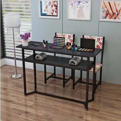 New manicure table single and double manicure shop table special bargain economy contracted modern and chair set
