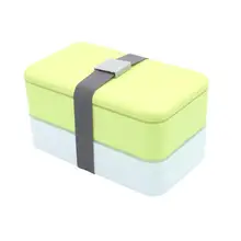 1 шт. Ланч-бокс 2 слоя японский стиль микроволновая печь Bento ланч-контейнер для детей Adualt путешествия