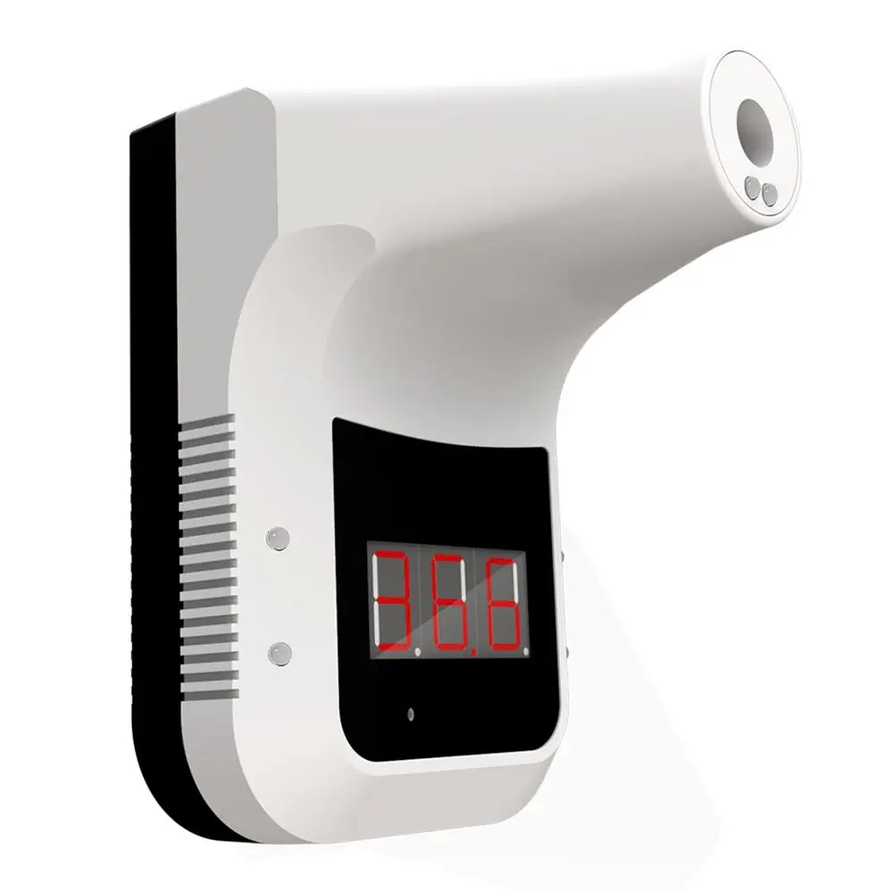 K3 manos libres f Digital termómetro infrarrojo no contacto frente termómetro de pistola para cuerpo pantalla LCD Oficina/Metro/uso en el hogar - 2