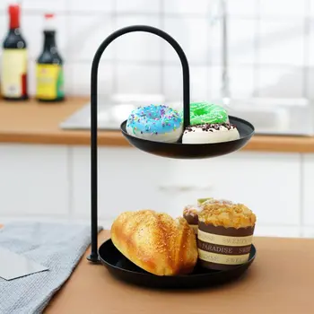 

2-tier cake stand wedding plate party tableware new baking tray plastic tray display stand jewelry storage tray baptism
