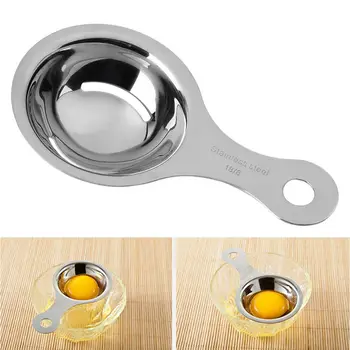 

304 Stainless Steel Egg Separator Long Handle Egg Divider Eggs Yolk Filter Baking Cooking Egg Tools Baking Accessories
