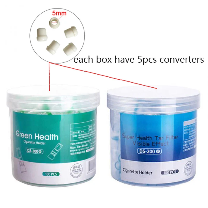 600pcs Set Disposable Smoking Filter Pipe Cigarettes Filter Holder Reduce Tar Cleaning Container Smoking Accessories Acrylic
