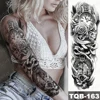 Large Arm Sleeve Tattoo Gun Rose Lion Waterproof Temporary Tatto Sticker Clock Flower Waist Leg Body Art Full Fake Tatoo Women ► Photo 3/6