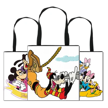 

Women's Tote Bag Large Beach Handbags Shopper Printed Goofy Polyester Bag Reusable Ladies Designer Shopping Bags Eco Foldable C2