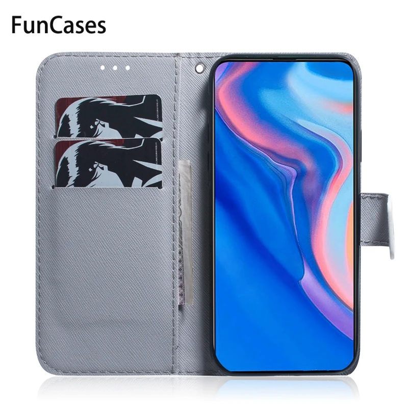 Для Etui huawei P Smart Z чехол с животным магнитным откидным бумажником, чехол для Coque huawei P Smart Plus чехол Huwawei P Smart