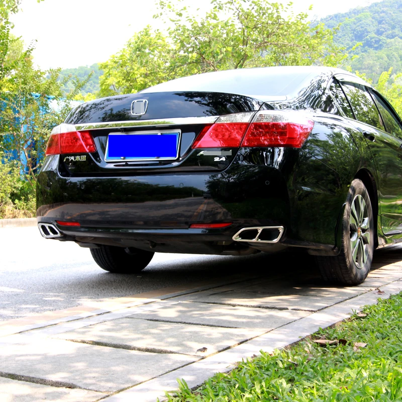 Автомобильный стайлинг хвост горло выхлопная труба для Honda Accord-17 выхлопная труба автомобиля выхлопная труба крышка глушитель наконечник аксессуары