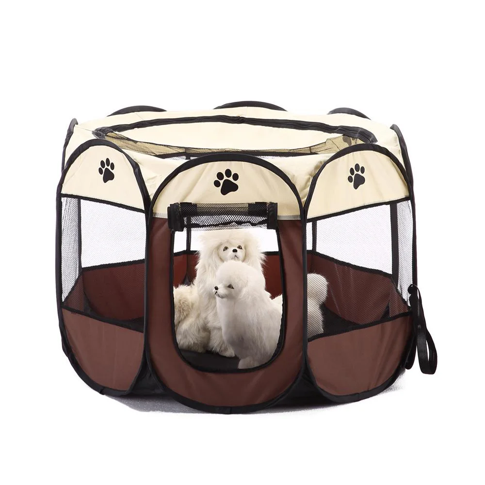 Foldable Playpen Indoor Puppy Cage Dog Crate Delivery Room Portable