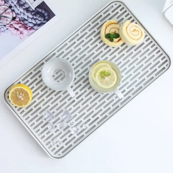 

Creative Tea Tray Household Drain Plastic Tea Tray Fruit Rectangular Shelf Ttray Kitchen Tools Tea Accessories